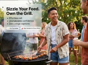 Sassy BBQ Captions: Copy-Paste Lines for Main Character Energy