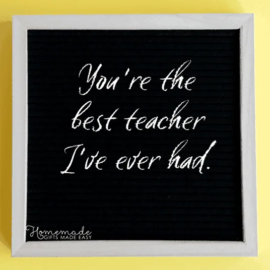 A handwritten thank you note for a teacher, emphasizing sincerity and personal touch.
