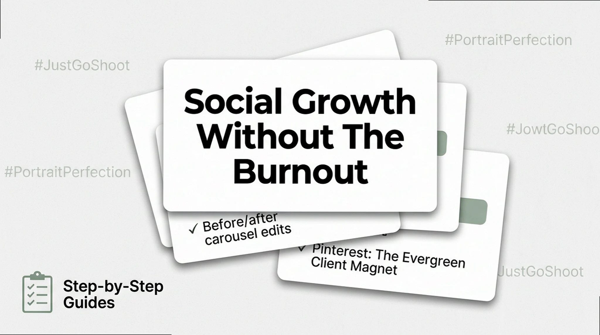 Social Media for Photographers: Strategic Growth & No Burnout
