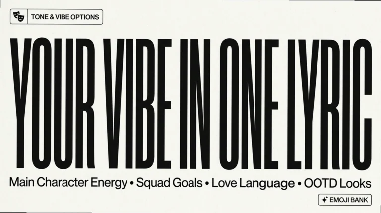 Stop Using Basic Bios: The Song Lyrics That Actually Pass the Vibe Check