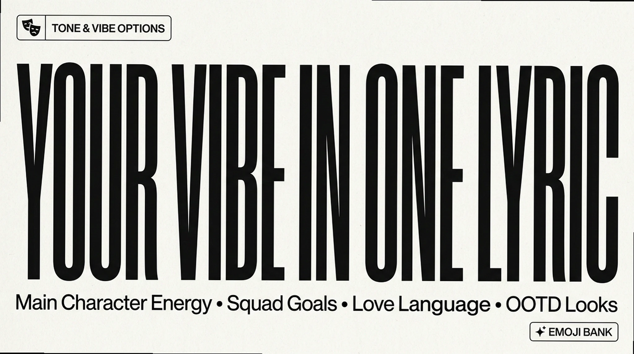 Stop Using Basic Bios: The Song Lyrics That Actually Pass the Vibe Check