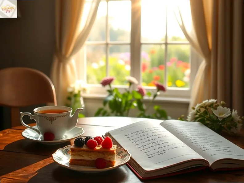 A serene image of a tranquil landscape, reinforcing the gentle and hopeful mood of Monday blessings.