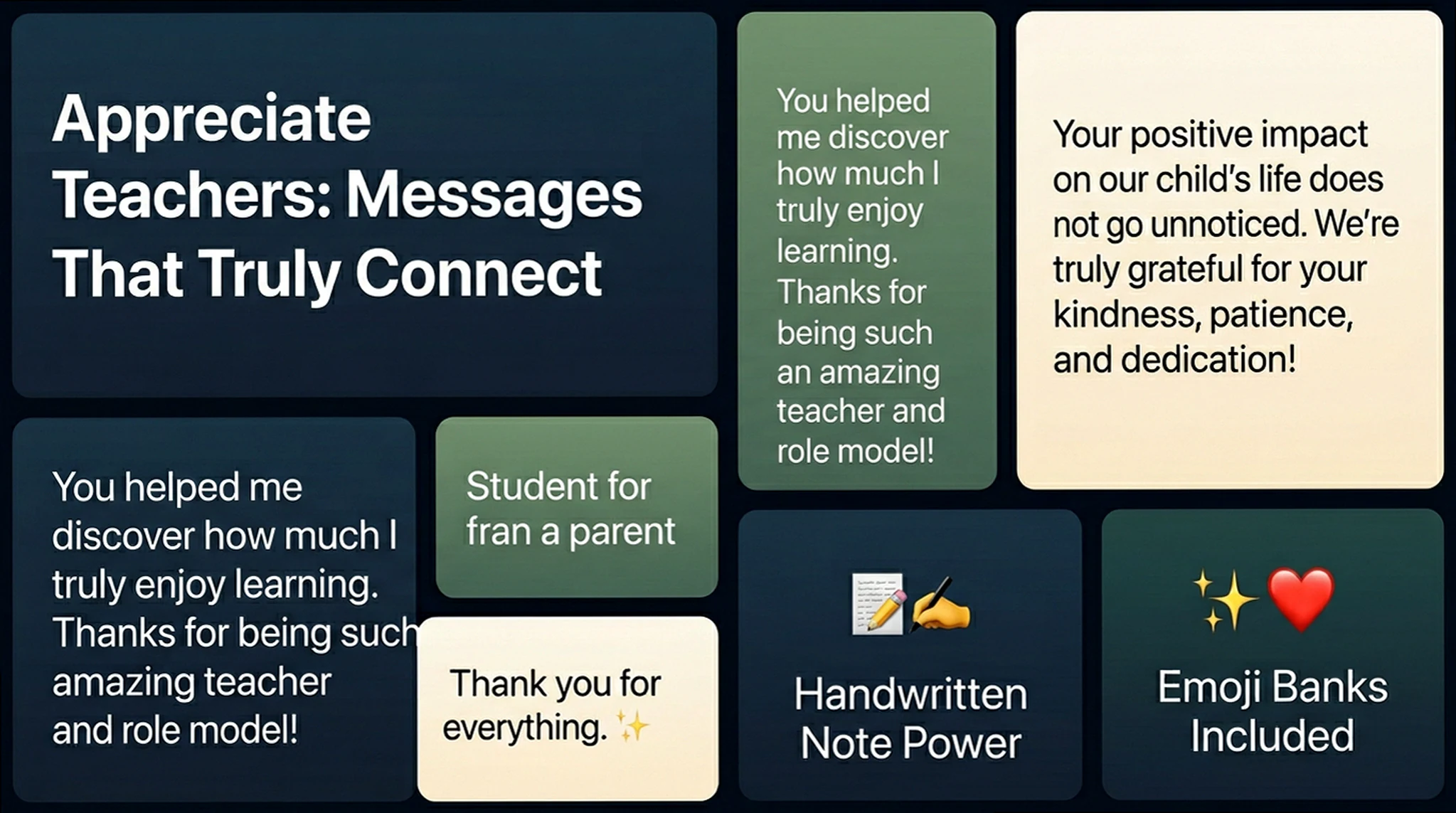 Teacher Appreciation Messages: Heartfelt Notes That Actually Vibe
