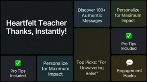 Teacher Appreciation Messages: Heartfelt Notes That Actually Vibe