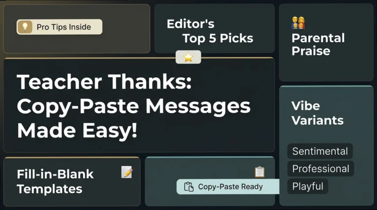 Teacher Appreciation Messages: Short, Heartfelt & Ready to Copy