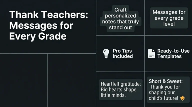 Teacher Appreciation Messages: Sincere Notes for Every Grade