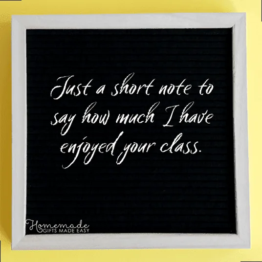 A student presenting a thank you note to a teacher, symbolizing gratitude and personal impact.