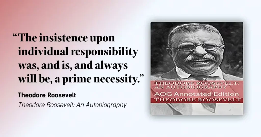 Theodore Roosevelt on a horse, symbolizing perseverance and the adventurous spirit of overcoming challenges.