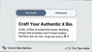 Twitter (X) Bios & Captions: Zero-Cringe Copy & Paste