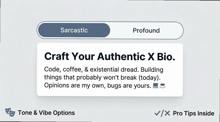 Twitter (X) Bios & Captions: Zero-Cringe Copy & Paste