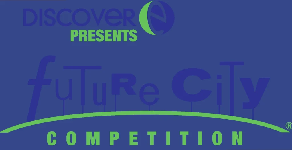 Middle school students presenting their Future City Competition model.