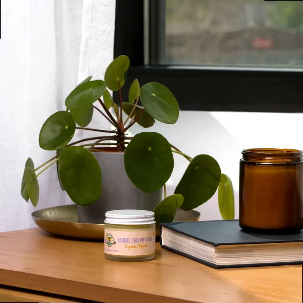 A minimal, clean shot of a jar of herbal balm, symbolizing precision and careful formulation for optimal results, much like technical specifications.