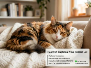 150+ Rescue Cat Captions for Your Perfect Gotcha Day Post