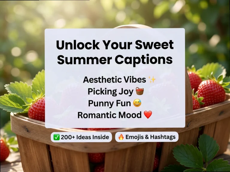 200+ Strawberry Captions to Romanticize Your Summer Feed