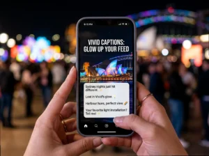 40+ Short Vivid Sydney Captions for a Main Character Feed