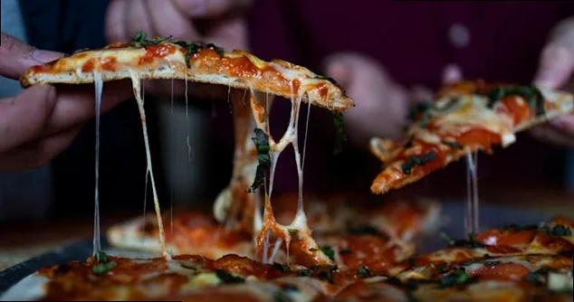 Classic cheese and pepperoni pizza, perfectly baked