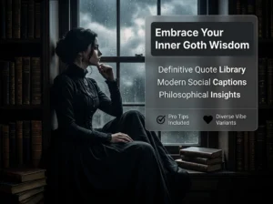 Beyond the Aesthetic: Existential Goth Quotes for the Soul