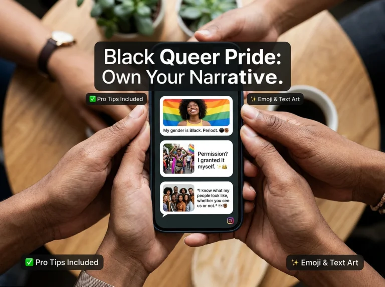 Black Queer Pride Captions: Claim Your Narrative, Periodt.