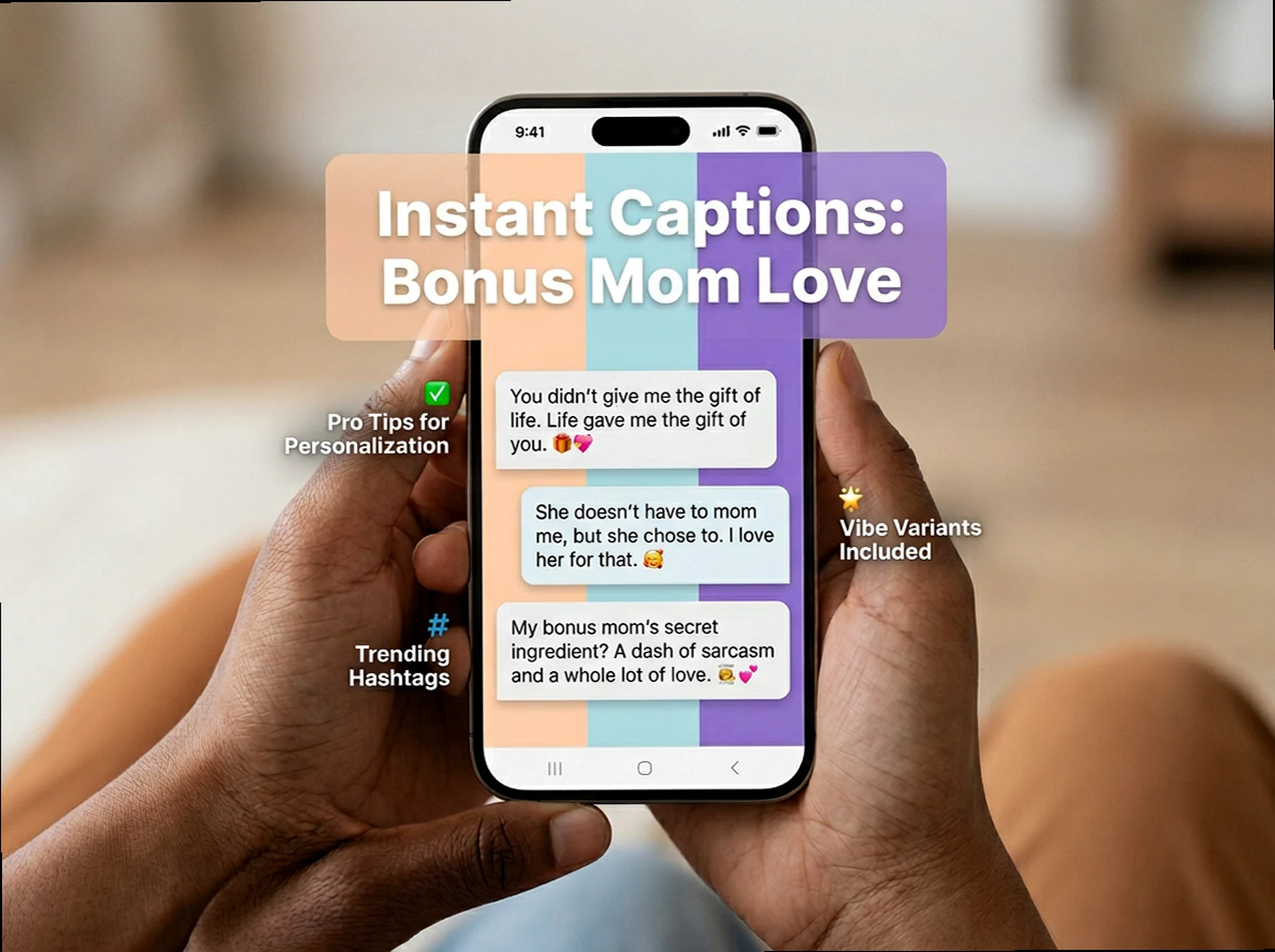 Bonus Mom Captions: Heartfelt & Funny Lines for Your Vibe