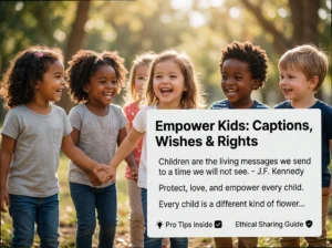 Children's Day Captions: Heartfelt Wishes & Advocacy Quotes