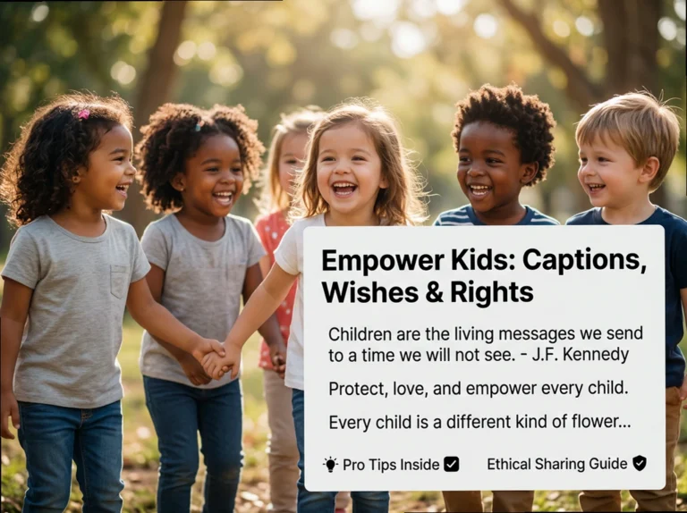 Children's Day Captions: Heartfelt Wishes & Advocacy Quotes