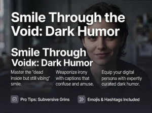 Dark Smile Puns & Ironic Jokes for Your Digital Breakdown