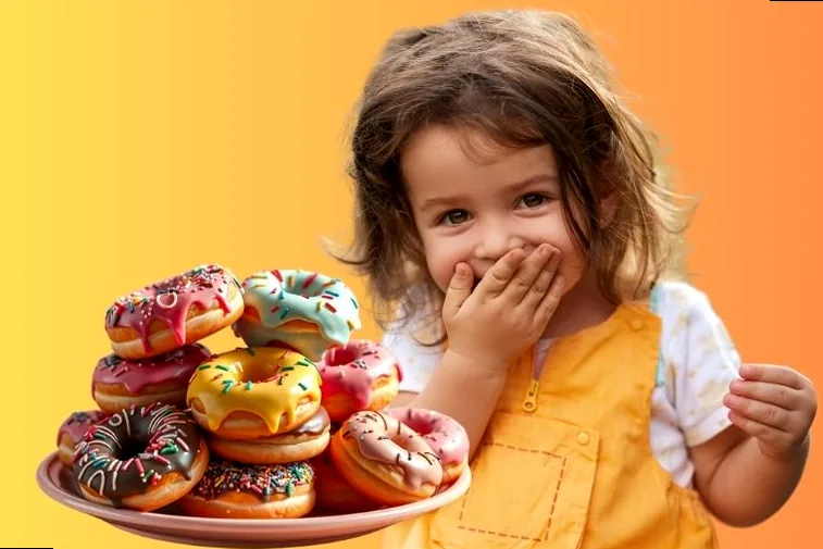 A vibrant collection of glazed, sprinkled, and filled doughnuts, showcasing a variety of textures and toppings.