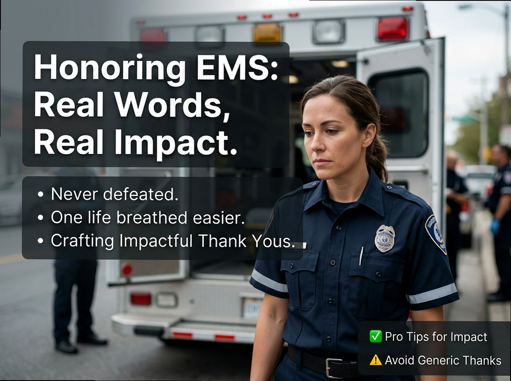 EMS Captions & Quotes: Real Words for Frontline Resilience