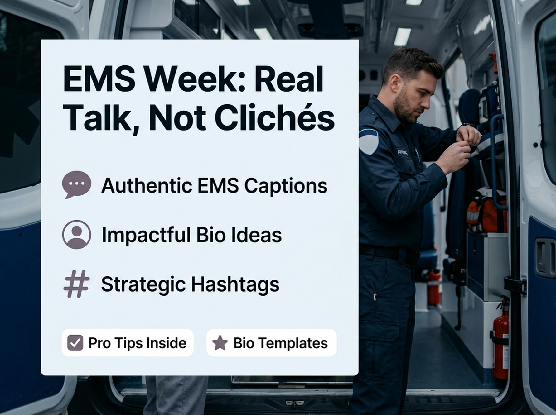 EMS Week Captions & Bio Ideas: Skip the Hero Clichés