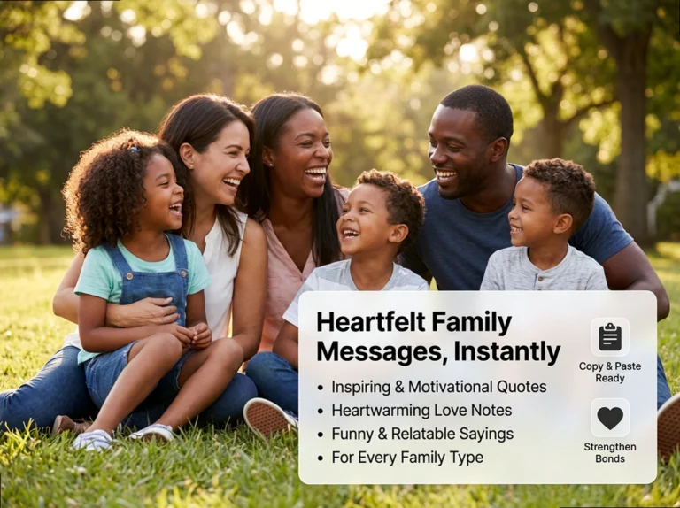 Family Quotes: Heartfelt & Relatable Messages to Copy & Paste
