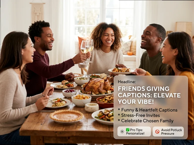 Friendsgiving Captions: 45+ Vibe-Checked Lines for Your Crew