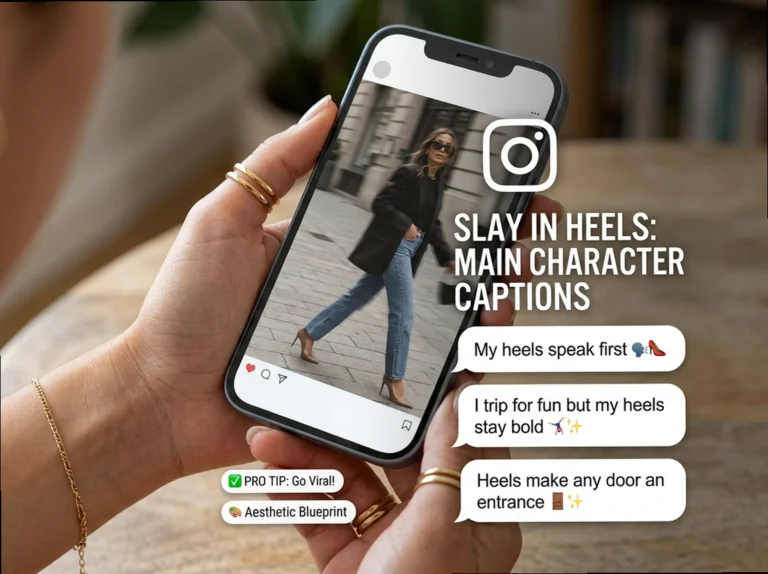 Funny High Heel Captions & Puns: Serving Unhinged Main Character Vibes