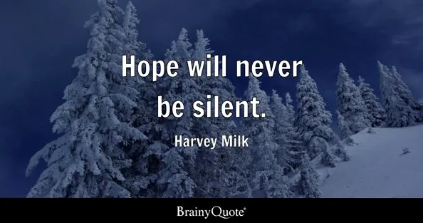 Harvey Milk smiling, a symbol of hope and leadership for civil rights.