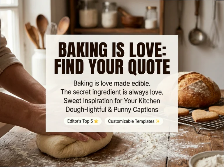 Heartfelt Baking Quotes to Share Your Love and Sweetness