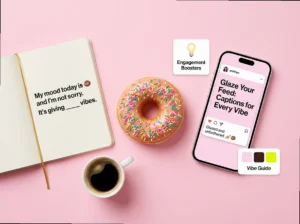Interactive Donut Captions: Customizable Templates for Every Vibe
