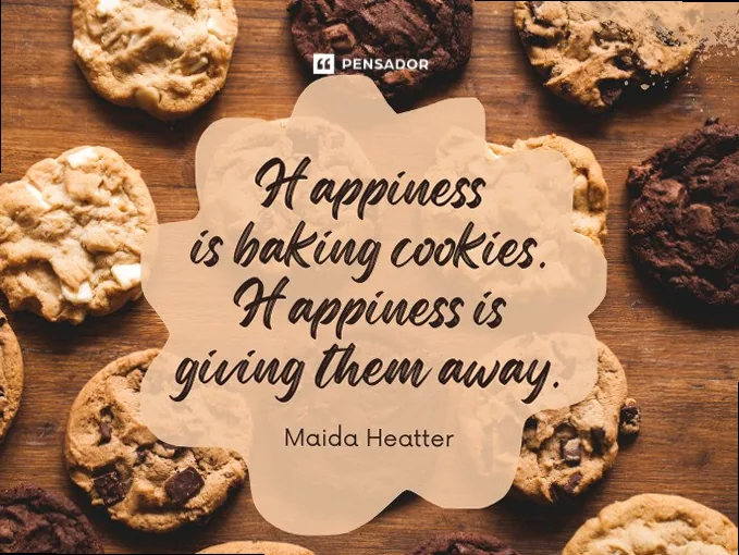 A vintage-style illustration or photo of baking ingredients and tools, with a heartwarming quote about baking, evoking nostalgia and comfort.