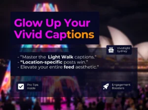 Master the Glow: Vivid Sydney Light Walk Captions that Vibe