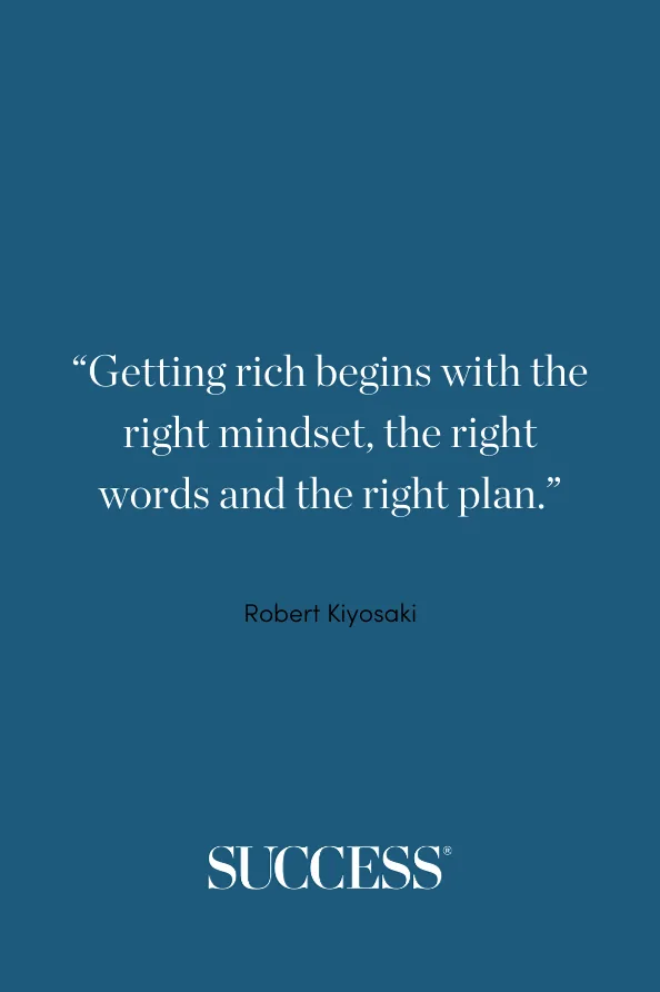 A visual representation of financial success and a positive mindset.