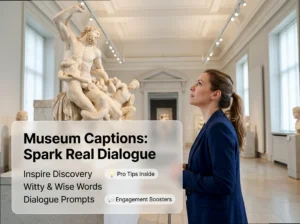 Museum Storytelling: Smart Captions to Spark Real Dialogue