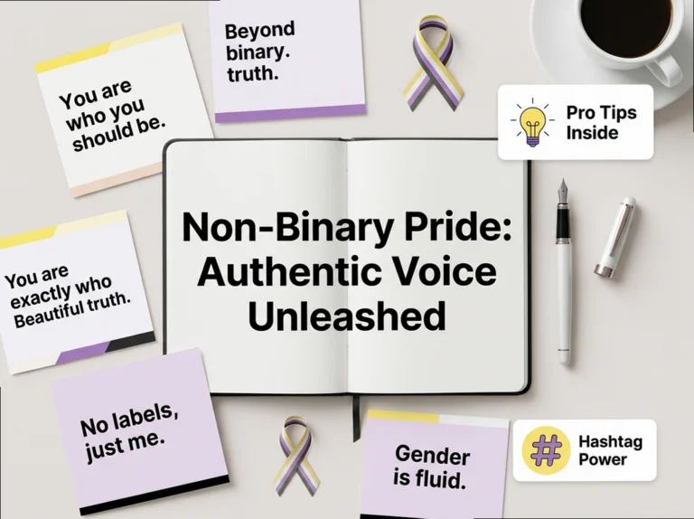 Non-Binary Pride Captions: Authentic Vibes for Enby Icons
