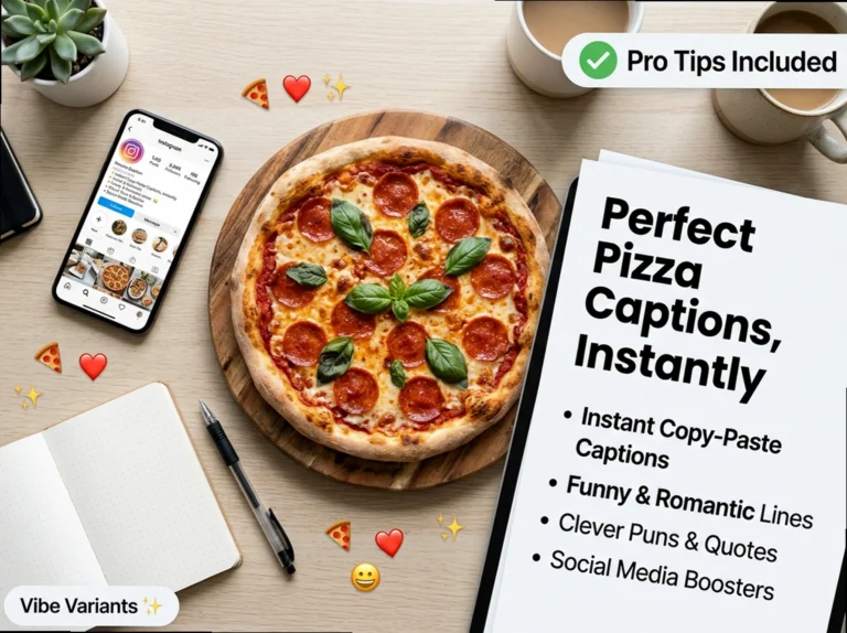 Pizza Captions & Puns: Copy-Paste Vibes for Every Slice