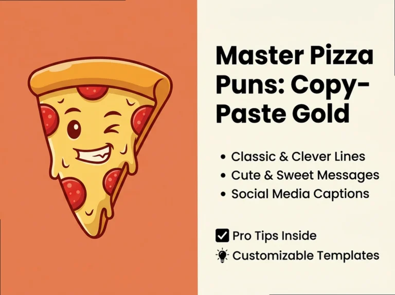 Pizza Puns: The Ultimate Copy-Paste Vault for Every Vibe