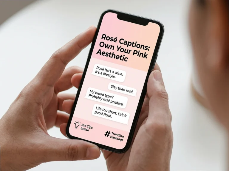 Rosé Captions: Sassy & Chic Lines for Your Pink Aesthetic