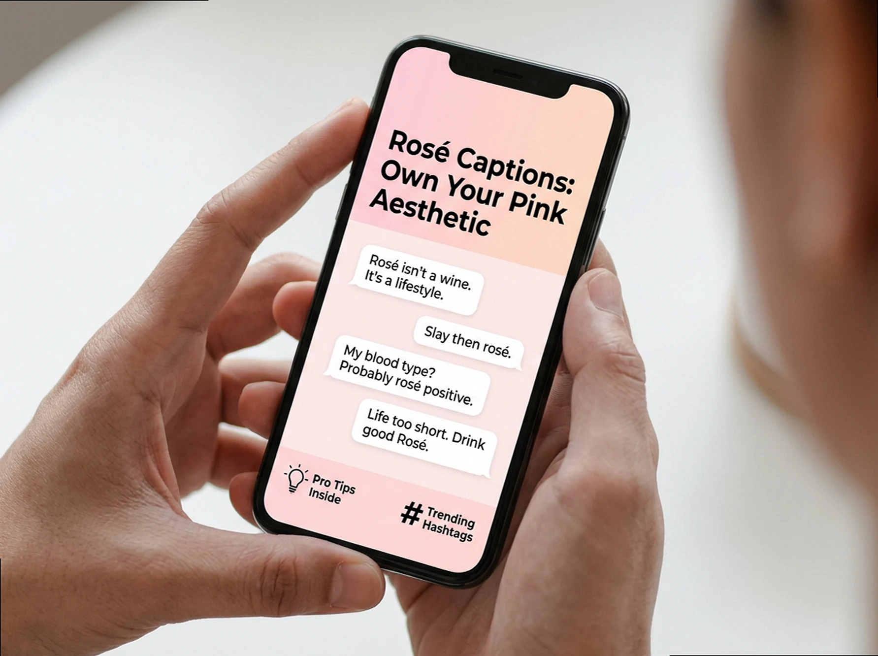 Rosé Captions: Sassy & Chic Lines for Your Pink Aesthetic
