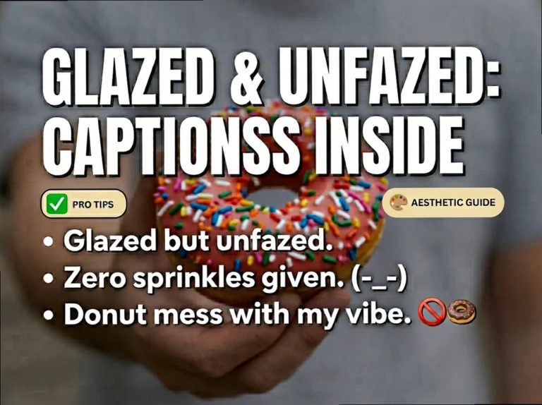 Sarcastic Donut Captions: Savage Lines for the Totally Done