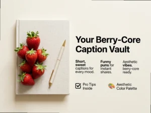 Strawberry Captions & Puns: Your All-In-One Aesthetic Vault
