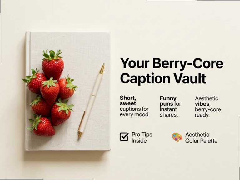 Strawberry Captions & Puns: Your All-In-One Aesthetic Vault