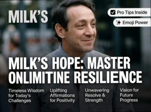 The Hope Blueprint: Harvey Milk Quotes for Online Resilience