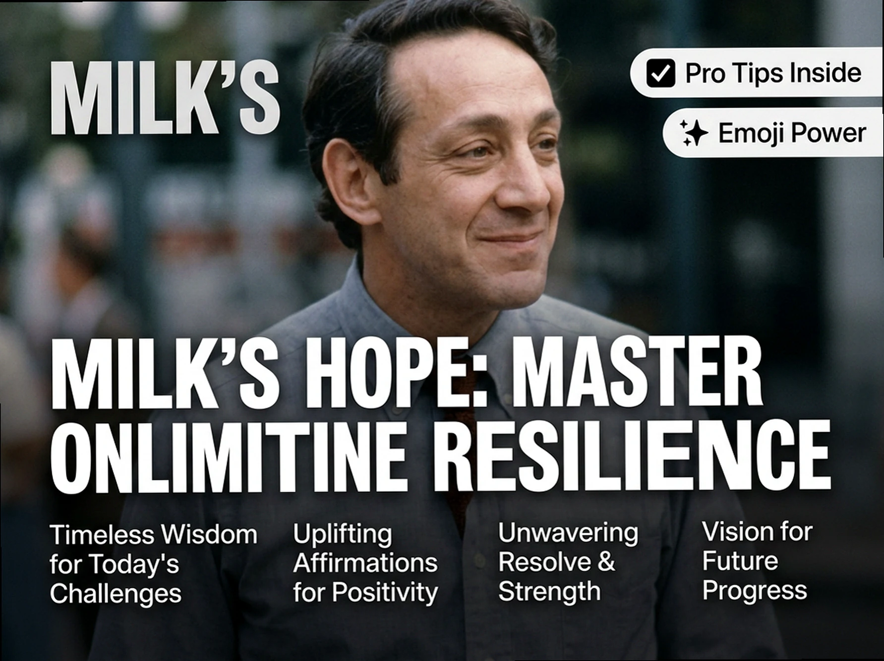 The Hope Blueprint: Harvey Milk Quotes for Online Resilience