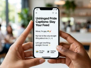 Tired of Cringe? 65 Unhinged Pride Captions for Your Sassy Era